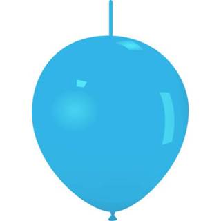 👉 Linkoloon active standaard link-o-loons baby's blauw latex ballonnen 32 cm 25 st. - Baby 7434050638648