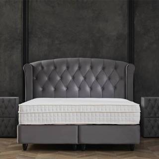 👉 Boxspring antraciet Aurora met Opbergruimte - Koopjedeal De beste Deals & Dagaanbiedingen 8720578006588