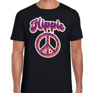 👉 Shirt zwart mannen Hippie t-shirt voor heren