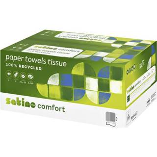 👉 Handdoek active Satino Comfort V-Vouw 25x23cm 2-laags 3200st 4000735569717