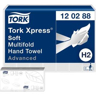 👉 Handdoek wit active Tork Express H2 Multifold advanced 2-laags 120288 7322540160000