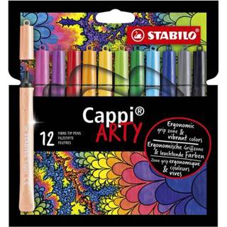 👉 Viltstift active STABILO Cappi 168/12-1-20 etuià 12 kleuren 4006381559195