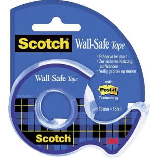 Plakband active Scotch 19mmx16.5m Wall Safe + handafroller 4054596313224