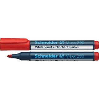 👉 Viltstift rood active Schneider Maxx 290 whiteboard rond 2-3mm 4004675000422