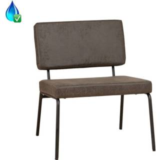 Fauteuil antraciet eco-leer Custom Made Espen