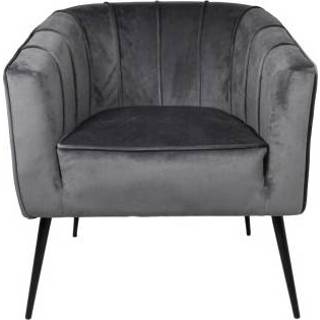👉 Fauteuil grijs velours Custom Made Chester donkergrijs