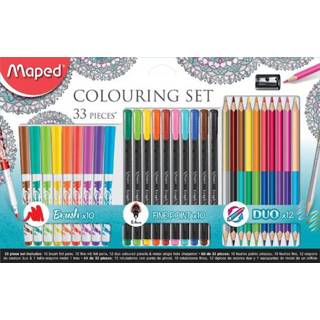 👉 Viltstift active Maped colouring set 33delig assorti 3154148974178