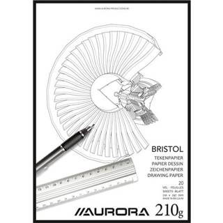 👉 Tekenblok papier active Aurora A4 20v 210gr Bristol 5411028070725