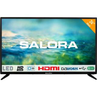 👉 Zwart active Salora 24LTC2100 HD LED TV 61 cm 8719325269277