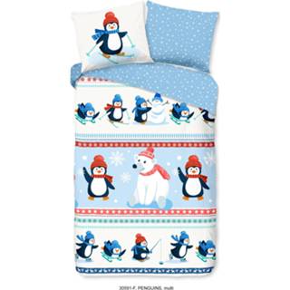 👉 Dekbedovertrek Good Morning Penguins 140 x 200/220 cm + 1 kussen 8717285213323