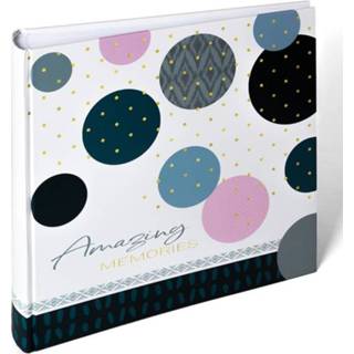 👉 Fotoalbum blauw active Walther Amazing Memories 30x30cm 100vel 4004122275403