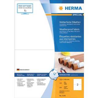 👉 Wit active Etiket HERMA 4378 210X148mm 200stuks 4008705043786
