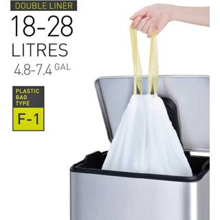 👉 Afvalzak wit active EKO type F1 18-28liter met trekband 6951800600614