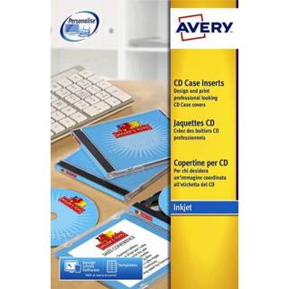 👉 Active Cd inlegkaart Avery J8435-25 151x117mm 3266550066461