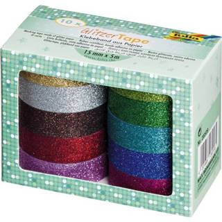 👉 Plakband active Folia glitter set assorti 4001868089165