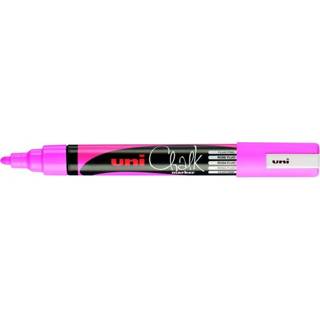 Krijtstift roze active Uni-ball Chalk rond fluo 4902778140055