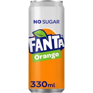 Frisdrank oranje active Fanta Orange Zero blikje 0.33l 5449000120960