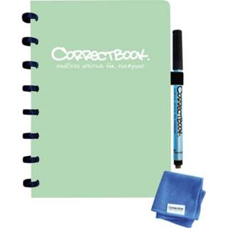 👉 Notitieboek active Correctbook A5 blanco 40blz misty mint 8720165125753