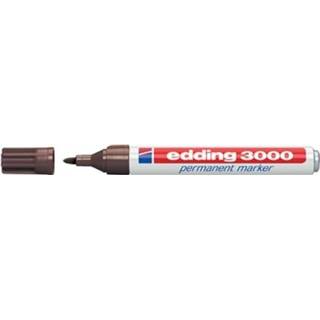 👉 Viltstift bruin active edding 3000 rond donkerbruin 1.5-3mm 4004764008131