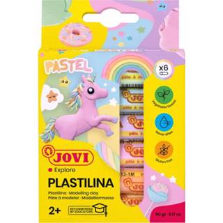 Boetseerklei pastel active Jovi Plastalina 15gr ass kleuren 8412027031561