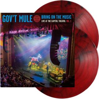👉 Poster rood zwart nederlands Gov't Mule - Bring On The Music Live at Capitol Theatre: Vol. 1 Red/Black Marble Gelimiteerd plus 819873019497