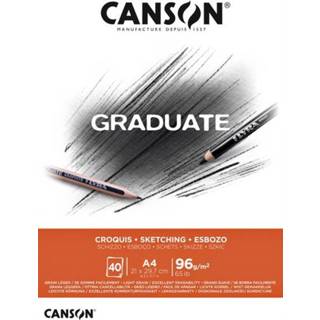 👉 Schetsboek active Canson Graduate Croquis A4 96gr 40vel 3148950020901