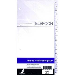 Active Telefoonalbum KTC navulling A-Z 4-rings 8712127104500