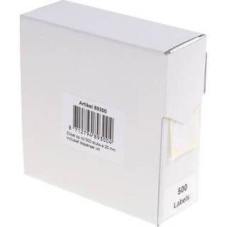 👉 Etiket wit active Rillprint 25mm 500st op rol 8712794893004