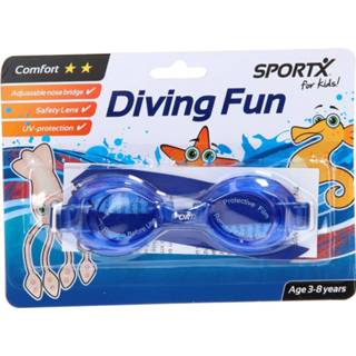 👉 Zwembril blauw active kinderen SportX Kids Comfort - 8712051205427