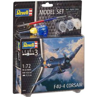 👉 Active Revell Model Set F4U-4 Corsair Jachtvliegtuig 4009803639550