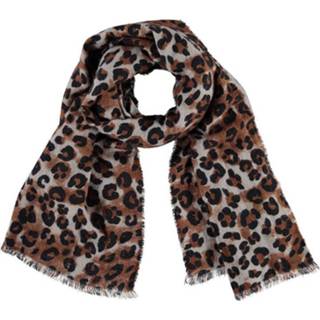 👉 Sjaal nederlands Sarlini Langwerpige Leopard Camel 8719692965888