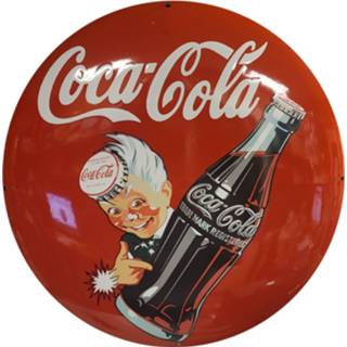 👉 Emaille bord nederlands Coca-Cola Man - 50 cm ø 7434825930908