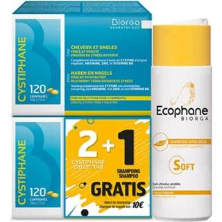 👉 Shampoo active Cystiphane Biorga Haar & Nagels 2x120 Tabletten + Ecophane Ultrazachte 200ml