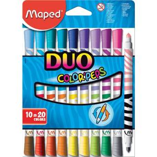 👉 Viltstift karton active Maped Color'peps duo ophangdoos 10stuks 3154148470106
