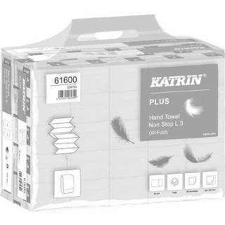 👉 Handdoek active Katrin 61600 W-vouw Plus 3laags 20,3x32cm 25x90st 6414301061600
