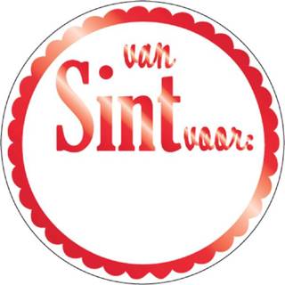 👉 Rood wit active Stickers van Sint voor rond rood/wit doosà 1000 stuks 8711319720375