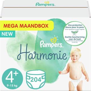 👉 Pamper Pampers - Harmonie / Pure Maat 4+ Mega Maandbox- 204 luiers 7436926551587