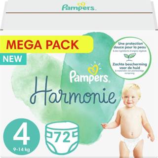 👉 Pamper 4 Pampers - Harmonie Pure Maat Mega Pack 72 luiers 8006540602584