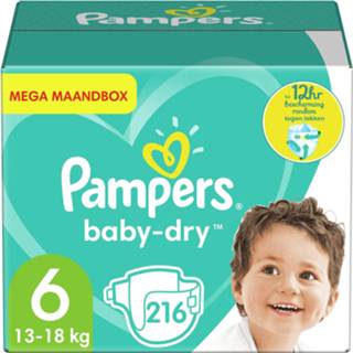 👉 Pamper 6 baby's Pampers - Baby Dry Maat Mega Maandbox 216 luiers 7436926549577