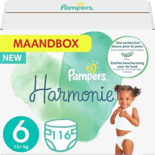 👉 Pamper 6 Pampers - Harmonie Pure Maat Maandbox 116 luiers 8006540602638