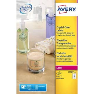 👉 Etiket transparant active Avery L7783-25 96x50.8mm 250stuks 4004182252659