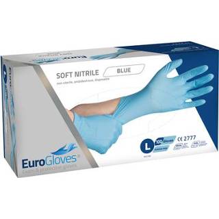 👉 Handschoenen blauw l active Handschoen Eurogloves nitril 100 stuks 8716985031800