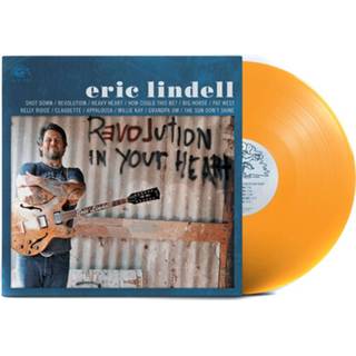 👉 Oranje vinyl nederlands Eric Lindell - Revolution In Your Heart LP Gekleurd Beperkte Oplage 14551498513