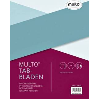 Tabblad active Tabbladen Multo economy A4 23-gaats 5-delig assorti 8710986054462