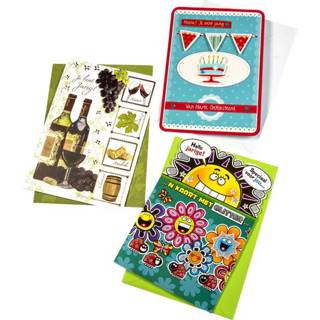 👉 Wenskaart active Paperclip navulset verjaardag setà 12 kaarten 8711682337385