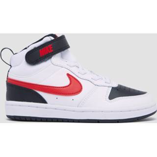 Sneakers meisjes kinderen wit rood Nike court borough mid 2 wit/rood 194957437986 194957437993 194957438020