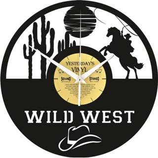 👉 Klok vinyl nederlands Wild West - Gemaakt Van Een Gerecyclede Plaat 5400837160635