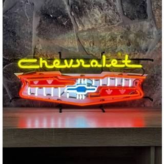 👉 Embleem nederlands Chevrolet Neon Verlichting Met Achterplaat 69 x 30 cm 7434828195106