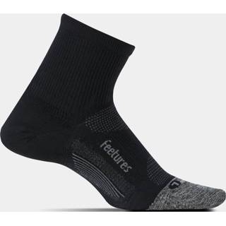 👉 Sokken zwart unisex running nylon Feetures - Elite Ultra Light Quarter Black