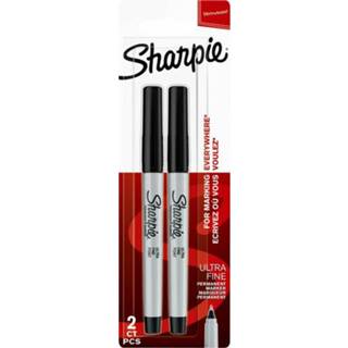 👉 Viltstift zwart active Sharpie rond 0.5mm blisterà 2 stuks 3501179858784